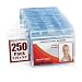 MIFFLIN Horizontal ID Name Badge Holder (Clear, 2.25x3.5 Inches, 250 Pack), Waterproof and Resealable Plastic Card Holders