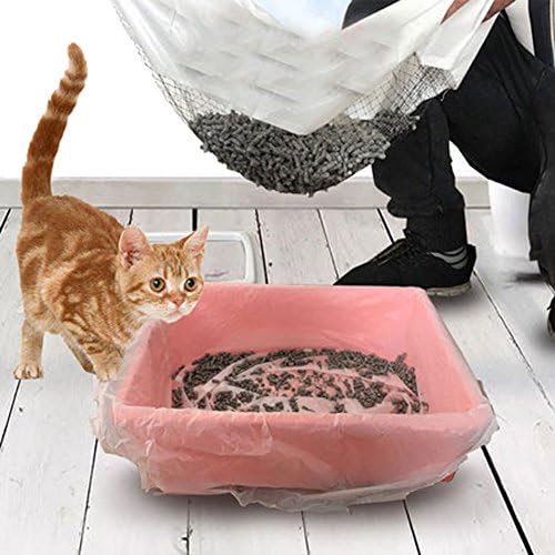 Machao Cat Sifting Litter Box Liners,Elastic Cat Pan Liners-Free your hands! 1510 In 10 Count