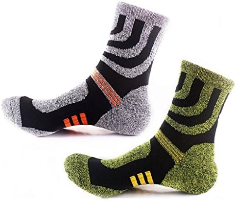 ShuZ Men's Mid Athletic Socks Camping Casual Multi 5 Pairs Colourful Socks for Pack (Multi SZ19-S4-2 Pairs)