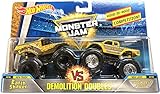 Hot Wheels Monster Jam Demolition Doubles Earth Shaker Vs. Wrecking Crew 1:64 Scale
