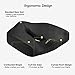 LANGRIA Office Chair Pillow Memory Foam Seat Cushion Orthopedic for Back Support, Tailbone, Coccyx, Sciatica Pain Relief, Anti-Slip Bottom, Built-in Handle, Ventilated Hollow Gap, Black