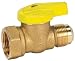 Homewerks VGV-1LH-R2B Premium Gas Ball Valve, Female Thread x Flare, Brass, 1/2-Inch FIP x 3/8-Inch FL