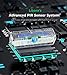 LITOM 122 LED Solar Lights Outdoor, IP67 Water Resistant 1.8W Solar Motion Sensor Lights with 270°Wide Angle, Easy-to-Install, Solar Lights for Front Door, Yard, Garage, Deck