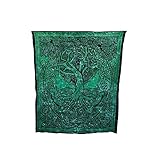 Courtney Davis Green Tree of Life Tapestry/bedspread 52