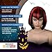 United States of Oh My Gosh #1 Red and Black Vampire Bob Wig - Top Halloween Costume Hair