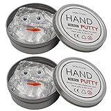 iRunning 2 Pack Clear Putty Slime, Soft Crystal Slime Toy Stress Relief for Kids and Adults