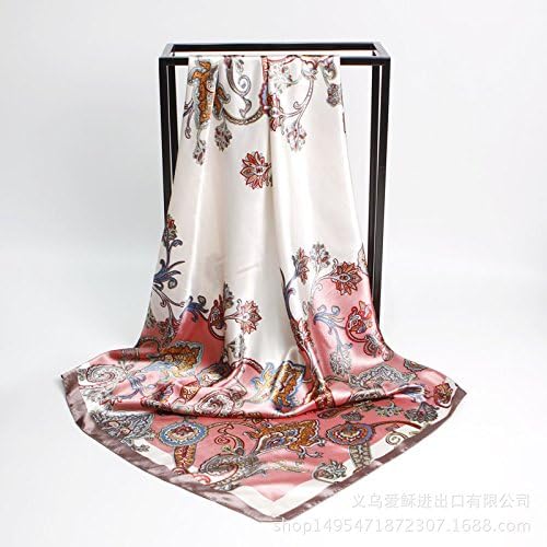 SAFZES Women Scarf Scarves 90cm printed silk satin scarves square Blanket Cape Wrap Shawl Stole,