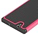 ZTE Lever Case, LK [Shock Absorption ] Impact Resistant Hybrid Dual Layer Armor Defender Protective Case Cover for ZTE Lever LTE (Hot Pink)