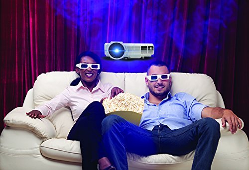 RCA RPJ116 2000 LUMENS Home Theater Projector 1080P HDMI (Renewed)
