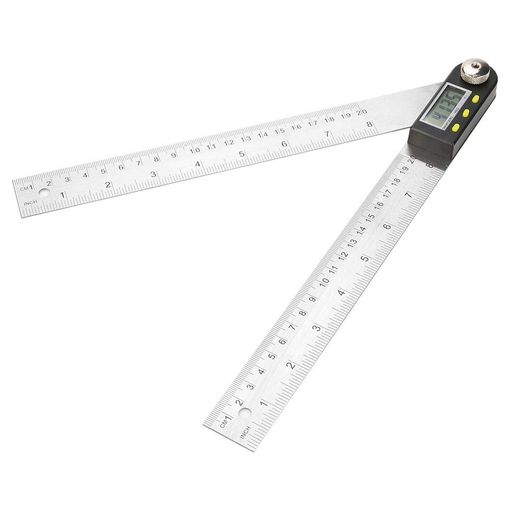 Stainless Steel Digital Angle Ruler,200mm Measure Tools with LCD Display Angle Finder Protractor - Image 3