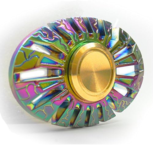 Fidget Spinner, Newsets Rare Rainbow Colorful EDC Tri Fidget Hand Spinning Toy Time Killer Stress Reducer High Speed Focus Toy Gifts Perfect for ADD, ADHD, Anxiety, Boredom and Autism Adult Kids