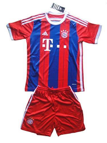 Bayern Munich Kids 2014-2015 Soccer Jersey Set (Youths Age 9-10)