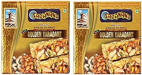 Bhavani Foods Sadanand Sweets Premium Golden Kardant 250 Gm Each (Pack Of 2)