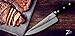 Zelite Infinity 8 Inch Chef Knife - Damascus Japanese Chef's Knife for Kitchen with Curved Handle; Professional Kitchen Knife with Japanese AUS-10 Super Steel 45-Layer - Leather Sheath