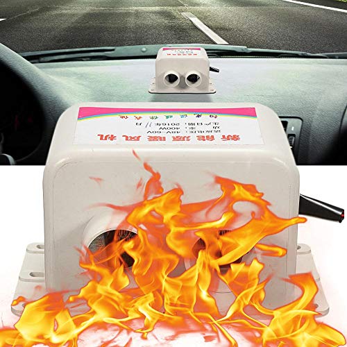 blue--net 48-64V 400W Car Vehicle Fan Heater, Portable Car Windscreen Demister Defroster Defogger Compact Air Heater Heating Warmer Windscreen Car Heater Defroster - Thumbnail 3