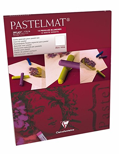 Pastelmat 12 Sheet Pad - White Sheets - 9"x12"