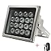 Univivi IR Illuminator 850nm 90 Degree Wide Angle IR Lights,18pcs IR Infrared Illuminator with DC12V 2A Power Adapter