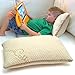 Angel Baby ORGANIC Toddler Pillow - TOXIN FREE that Keep Kids COOL, Full Neck Support - USA/Oeko-Tex Certified Cotton Cover, Machine Washable, Hypoallergenic 13x18 (case sold separately)