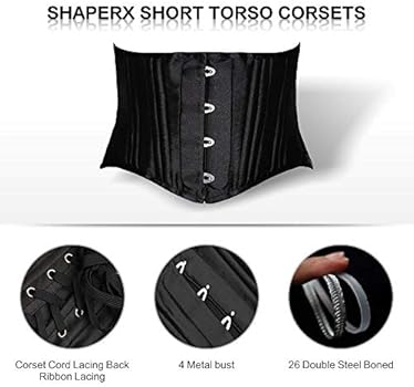 shaperx 26 steel boned corset