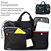 DTBG Nylon Versatile Convertible Spacious Business Casual Travel Laptop Menssenger Briefcase Computer Shoulder Hiking Bag Backpack Daypack For 15.6 - 17.3 Inch Laptop / Notebook/MacBook/Tablet,Black