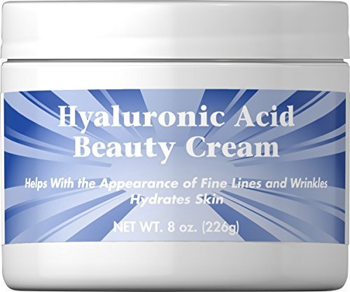 Hyaluronic acid beauty cream 8 oz made in usa by puritan s pride