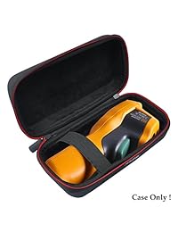 Estuche rígido a prueba de golpes hesplus Para FLUKE 62   Fluke 64   Fluke 59 Max + infrarrojos IR termómetro negro