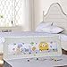 Baby Bed Rail Children Extra Long Bed Guard Toddler Safety Fold Down Bedrail Potable Stop Falling White Color (70