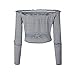 Famulily Women's Off Shoulder Sexy Striped Frill Long Sleeve Crop Top Tee Shirt (Small, Black)
