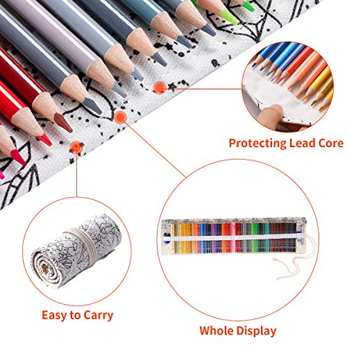 SJ STARJOY 72 Colored Pencils for Adult Coloring Books, Artist Colored