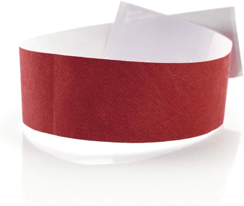 Wristbands for Events with Identification, Red