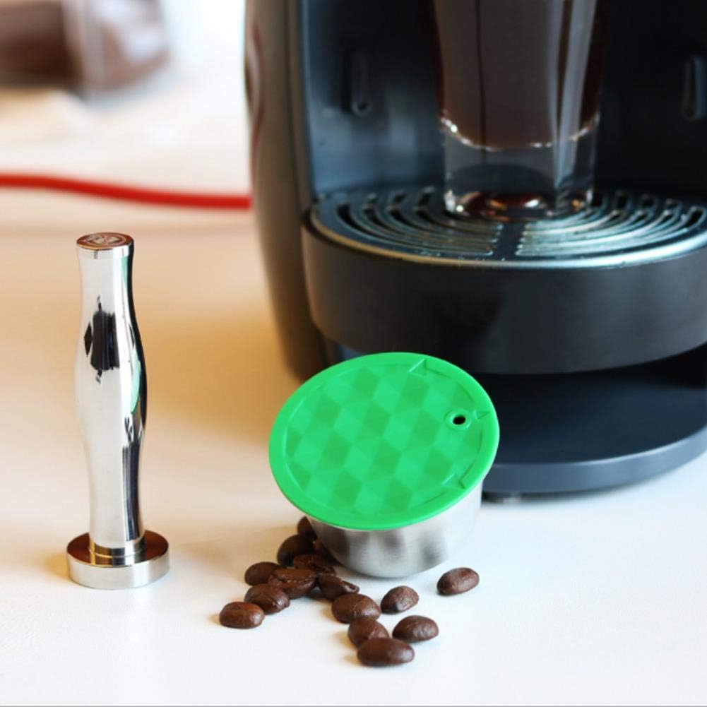Pangding School Season Coffee Filter, Reusable Stainless Steel Refillable Coffee Pod Cup Compatible for Dolce Gusto