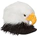 Bald Eagle Animal Hat, Realistic Plush Bird Costume Headwear - One Size Black, White