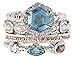Sky Blue Quartz & Shavonne Wholesale Gemstone Jewelry Stackable Ring Set