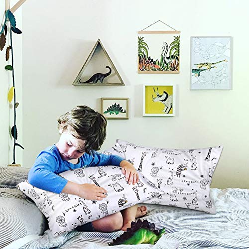 image for Aisawate Kids Pillows with Pillowcase,Soft Organic Cotton Toddler Chil