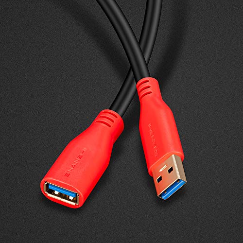 USB3.0 Extension Cable 3ft, SNANSHI USB 3.0 Extender Cord Type A Male to Female Extension Cable Compatible for USB Flash Drive, Card Reader, Hard Drive,Keyboard, Printer, Oculus VR, Playstation, Xbox