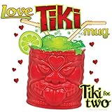 Accoutrements Love Tiki Ceramic Red Mug
