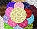 Minky Rosebud Turquoise Fabric by The Yard