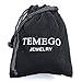 TEMEGO Jewelry Mens Stainless Steel Ring, 8mm Classic Round Band, Blue Silver