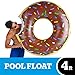BigMouth Inc. Chocolate Donut Pool Float, Funny Inflatable Vinyl Summer Pool or Beach Toy, Patch Kit Included, Giant Swim Tube, Fun Summer Toy