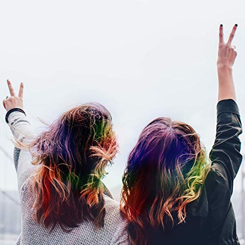 Kids Hair Chalk Comb - Tiaoyeer 10 Colors Temporary Hair Comb Salon, Non-Toxic Washable Hair Dye Colors for Halloween Christmas Birthday Party, Cosplay, Concert, Safe for Kids & Adults - Thumbnail 3