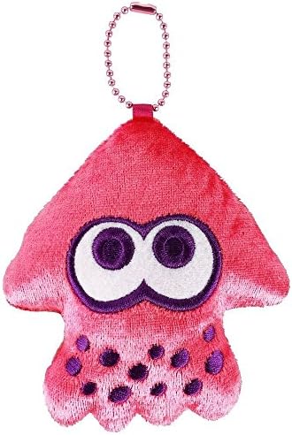 Nintendo Splatoon2 Pink Coin Case Plush doll with chain SPT-361