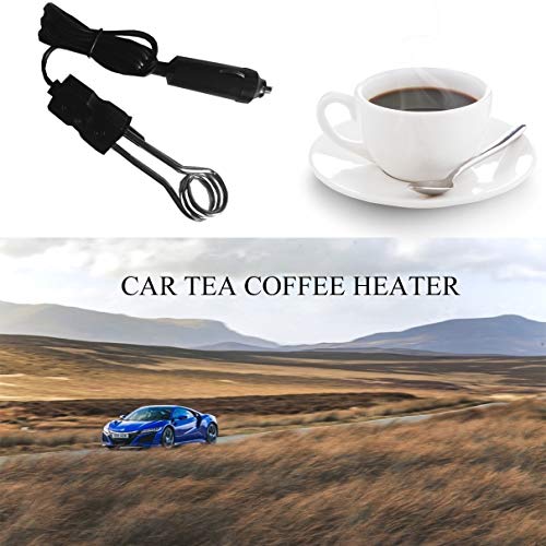Portable 12V Car Immersion Heater Auto Electric Tea Coffee Water Heater