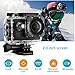 Action Camera Waterproof 30m Sport Camera Full HD 1080P 2.0 Inch LCD Display 120 Degree Wide Angle Lens Sport Recorder Car Camera with Outdoor Accessories
