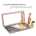 iPhone 6s Plus Case, [3D Mirror Series] Cards Holder Kickstand Wallet Style Flip Back Cover Protective Case with Free Screen Protector for Apple iPhone 6 Plus/6s Plus 5.5 Inch (Rose Gold)