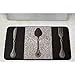 Chef Gear – Anti-Fatigue Gelness Kitchen Mat | French Utensils Design | Cushioned Comfort Chef Mat | Faux Leather | Cooking & Standing Relief | Memory Foam & Skid-Resistant | Measures 24