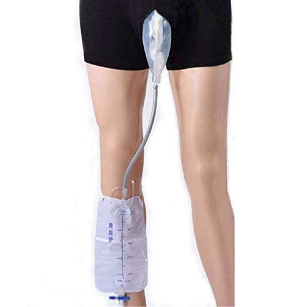 JL Men Incontinence Pants Wearable Urine Bag Portable Leak Proof Leg