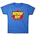 Happy Family Clothing Big Boys' Superhero Birthday Boy T-shirt