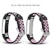 SKYLET Bands Compatible with Fitbit Ace Kids/Fitbit Alta Hr Bands Women Men, 3 Pack Soft Breathable Sport Wristbands Compatible with Fitbit Alta Small Large Black