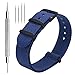 CIVO Watch Strap 4/8 Packs - 16mm 18mm 20mm 22mm 24mm Premium Ballistic Nylon Watch Bands Zulu Style for Men Women
