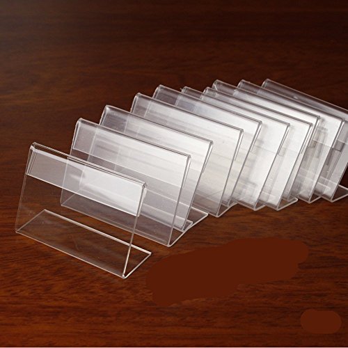 36pcs Mini Sign Display Holder Price Card Tag Label Counter Top Stand Case 7cm x 4cm